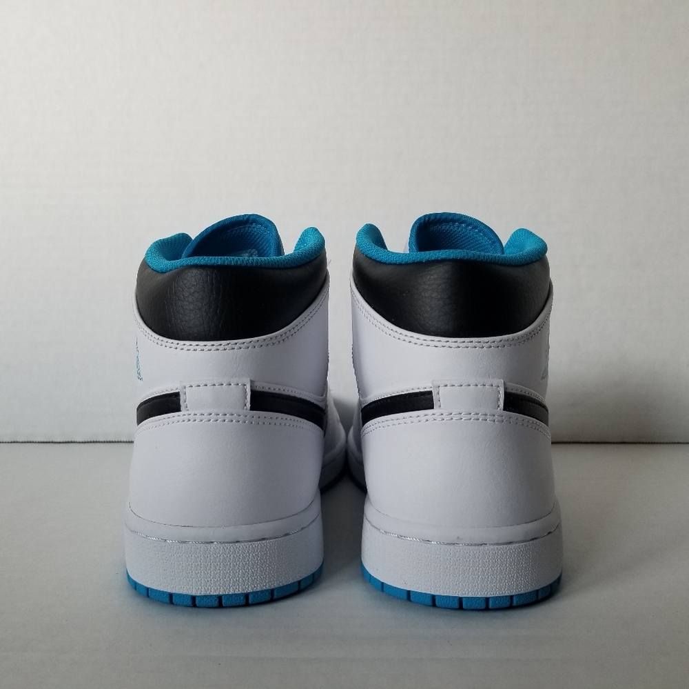 Nike Air Jordan 1 Mid White Laser Blue Men's 10 - Picture 7 of 10